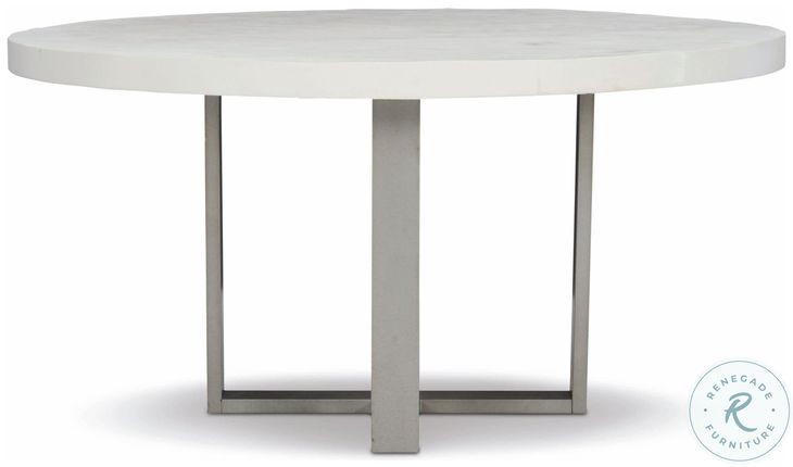 Merrion Bone and Gray Mist 54" Round Dining Table