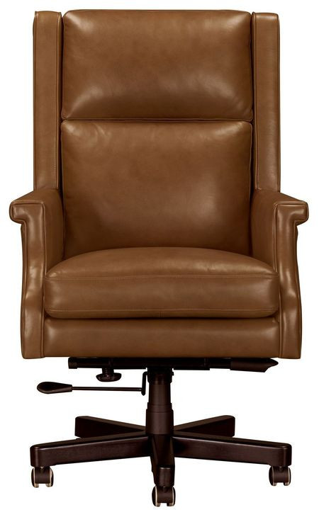 DC 132 RECH GCH Renaissance Chestnut Leather Upholstered Desk Chair