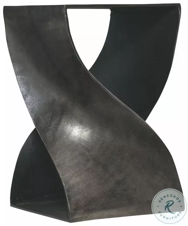 Vika Graphite Chairside Table