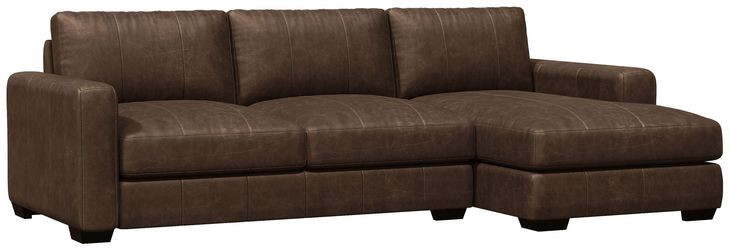 Dawkins Brown Leather Modular Sectional