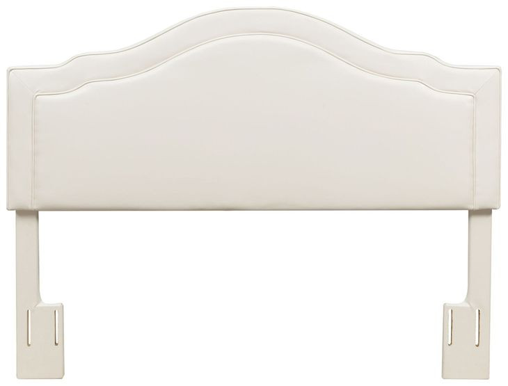 Edmond White Upholstered Queen Headboard