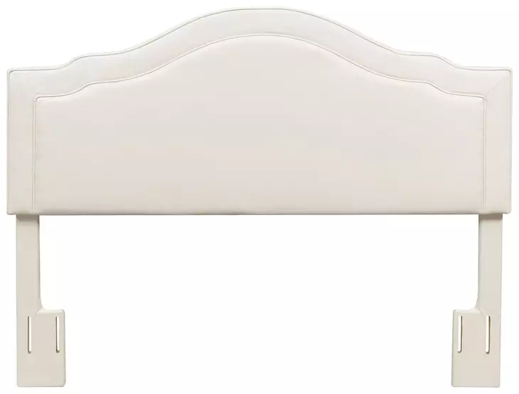 Edmond White Upholstered Queen Headboard