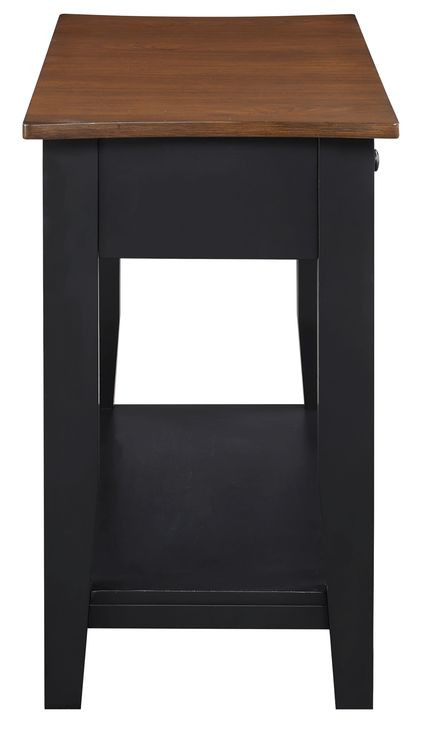 Joplin Black and Brown Rectangular Lift Top Occassional Table Set