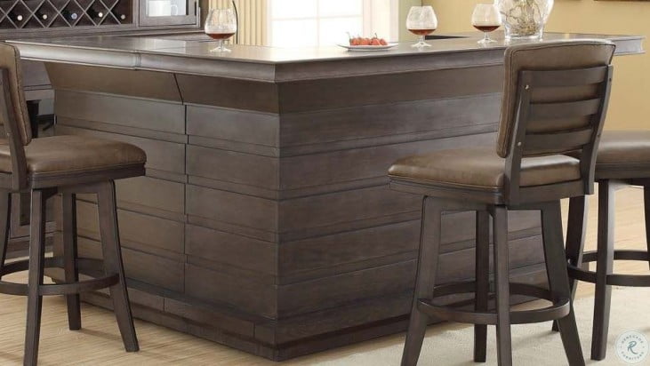 Toscana Distressed Birch Return Bar From Eci Furniture Coleman Furniture