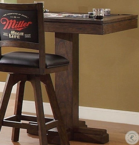 Miller Antique Walnut High Life Game Pub Set From Eci Furniture Coleman Furniture