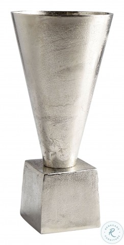 Cyan Design RELIC Vase Small Raw Nickel Silver Aluminum Cyan Design RELIC Vase Small Raw Nickel Silver Aluminum