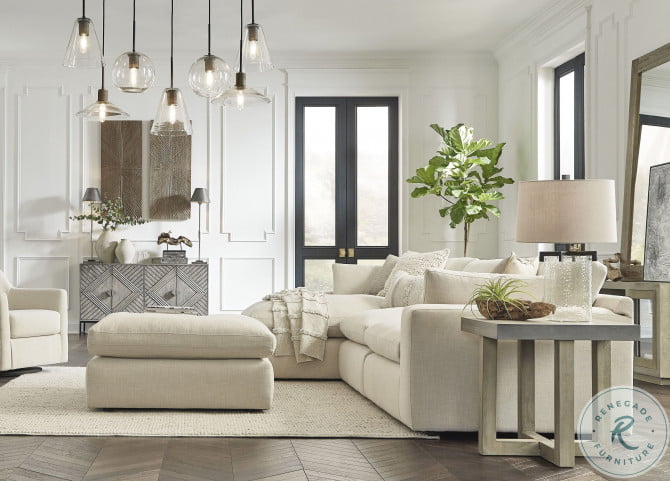 elyza linen laf corner chaise sectional