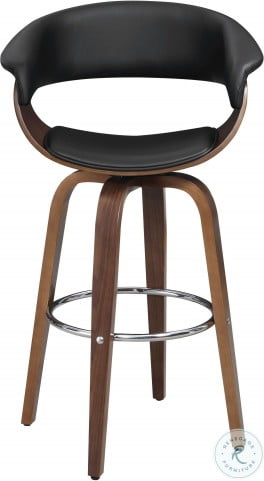 Black Upholstered Bar Stool from Coaster (100205 ... (264 x 481 Pixel)
