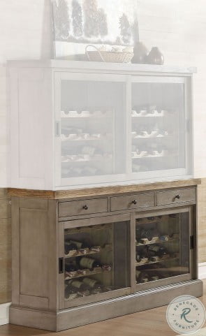 Pine Crest Distressed Pine And Burnished Gray Wine Back Bar From Eci Furniture Coleman Furniture