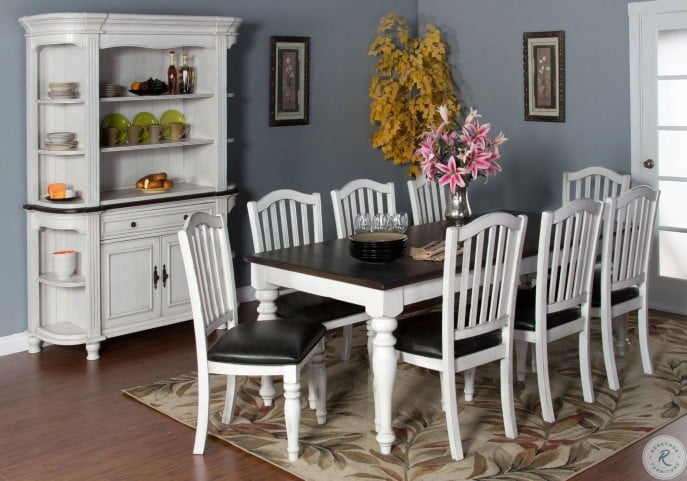 Bourbon County French Country Rectangular Extendable Dining Room Set From Sunny Designs Coleman Furniture