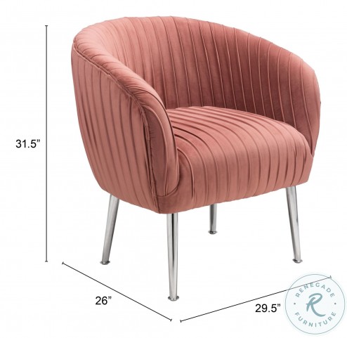 Betsy Pink Accent Chair From Zuo | Coleman Furniture