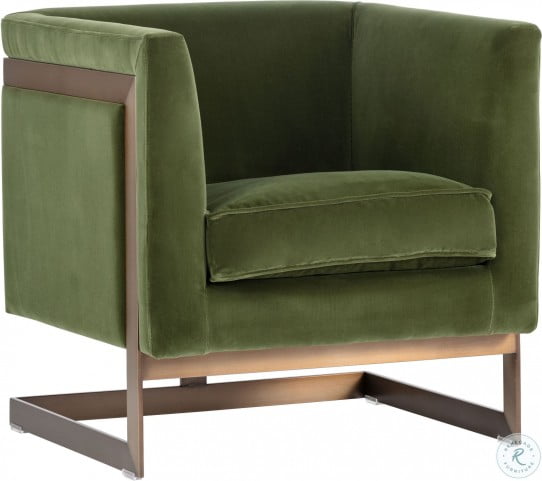 Club Collection Giotto Olive Soho Armchair From Sunpan Coleman Furniture