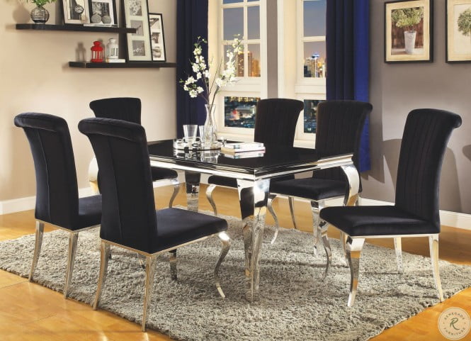 Carone Stainless Steel Dining Room Set
