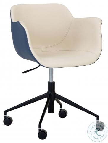 Junction Owen Dillon Cream And Thunder Office Chair From Sunpan Coleman Furniture