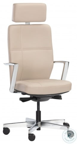 Dennison Cream Leather Office Chair From Sunpan Coleman Furniture