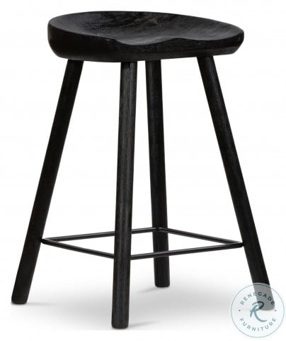 matte black counter height stools
