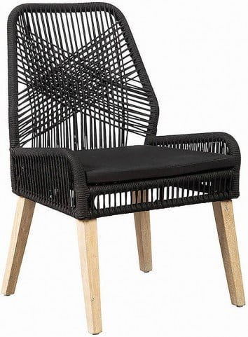 Black Rope Dining Chair Set of 2 from Coaster | Coleman ...