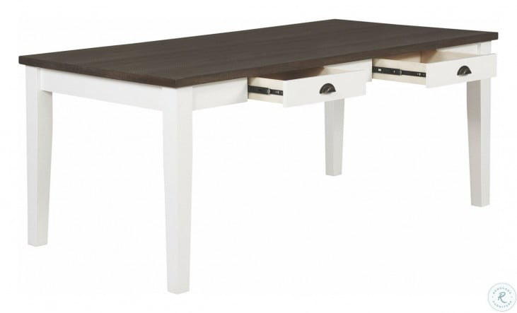 Kingman Espresso And White Dining Room Set From Coaster Coleman Furniture