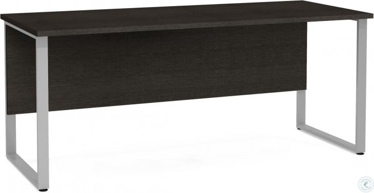 Pro Concept Plus Deep Grey Rectangular Metal Leg Table From Bestar Furnitureetc Com 1132