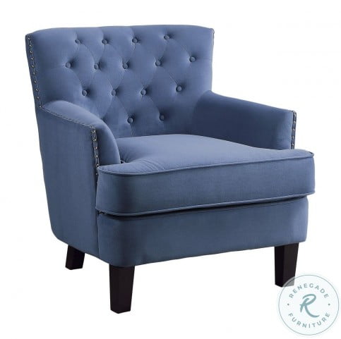 Hammond Blue Accent Chair From Homelegance Coleman Furniture