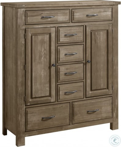 Maple Road Weathered Gray Mansion Bedroom Set from Vaughan ...