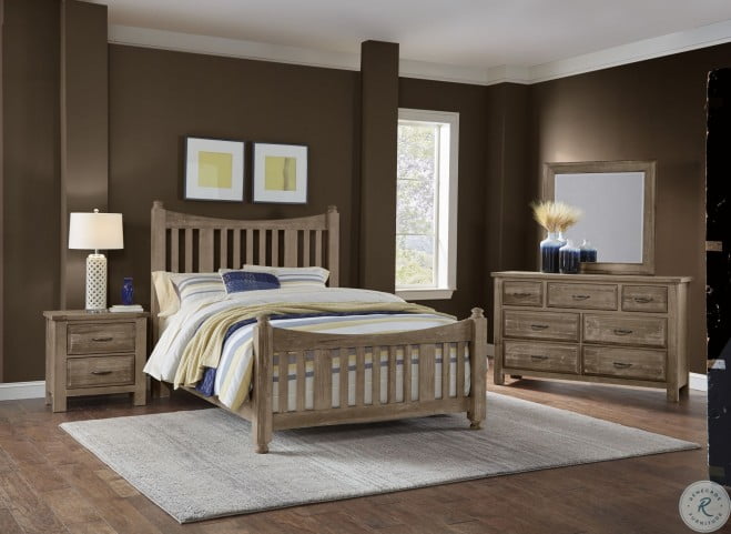 Maple Road Weathered Gray Poster Bedroom Set from Vaughan ...