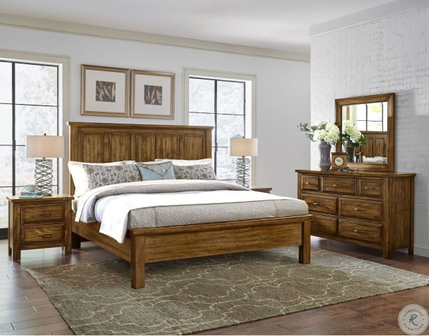 Maple Road Antique Amish Mansion Bedroom Set From Vaughan Bassett Coleman Furniture