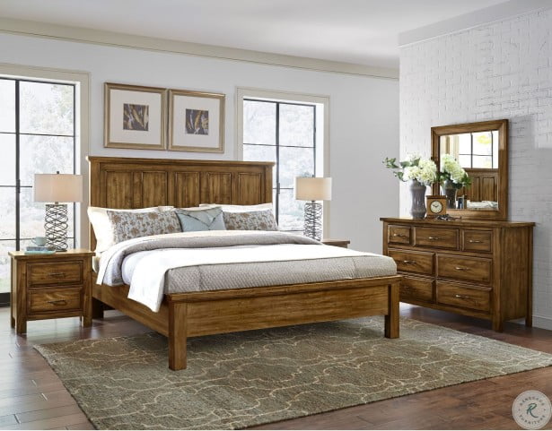 Maple Road Antique Amish King Bedroom Set