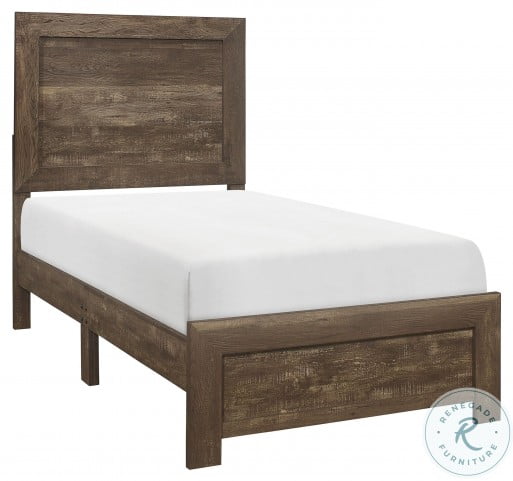 Corbin Rustic Brown Twin Bed In A Box From Homelegance Coleman Furniture