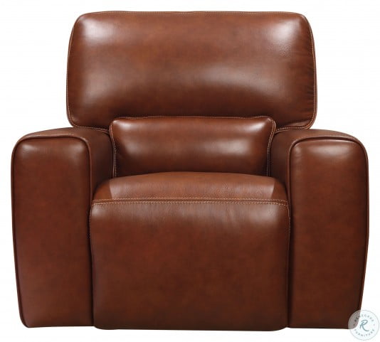 leather power glider recliner with power adjustable headrest