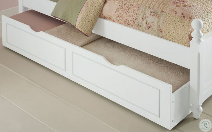 Lake House White Payton Full Arch Poster Bed With Trundle ...