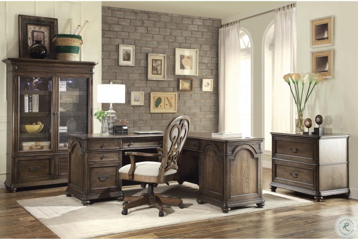 Belmeade Old World Oak Home Office Set From Riverside Furniture Coleman Furniture