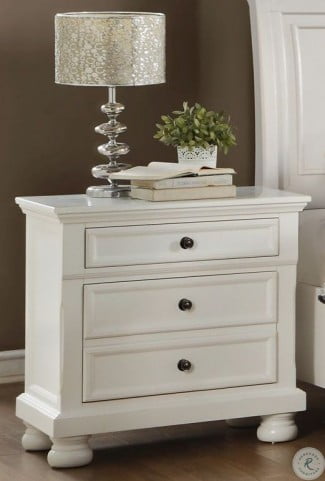 Laurelin White Nightstand From Homelegance Coleman Furniture