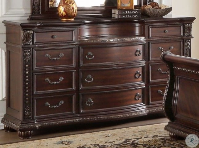 Cavalier Dark Cherry Dresser From Homelegance Coleman Furniture