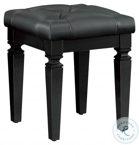 Allura Black Vanity Stool from Homelegance | Coleman Furniture