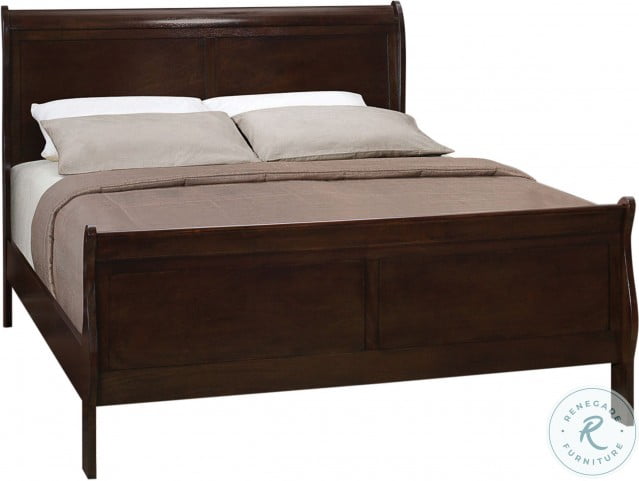 Louis Philippe Cappuccino Sleigh Bedroom Set From Coaster 202411q Coleman Furniture