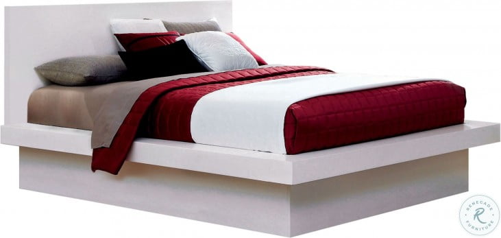 Jessica White Platform Bedroom Set From Coaster 202990 Coleman Furniture