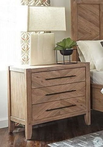 Tawny White Washed Natural Nightstand From Coaster Coleman Furniture