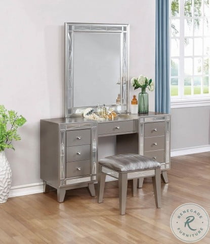 Leighton Mercury Metallic Panel Bedroom Set from Coaster ...