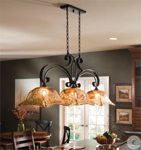 Vetraio 3 Lt Bronze Kitchen Island Light from Uttermost ...
