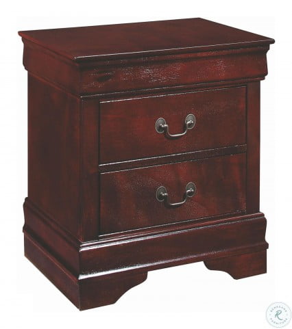 Louis Philippe Cherry Nightstand From Coaster Coleman Furniture