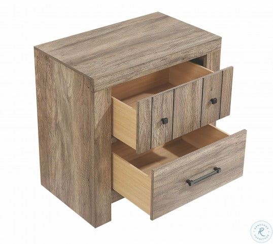 Adelaide Rustic Oak Nightstand From Coaster Coleman Furniture