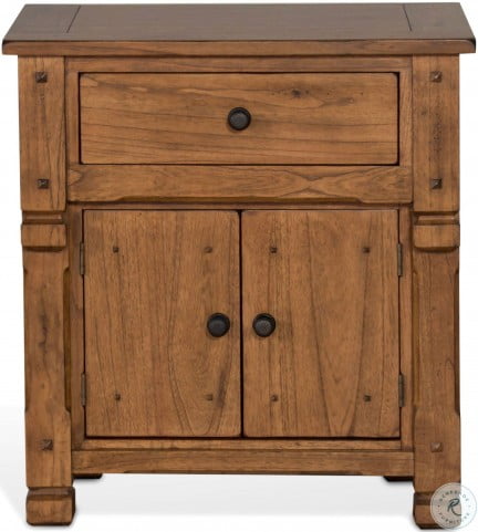 Sedona Rustic Oak Nightstand From Sunny Designs Coleman Furniture
