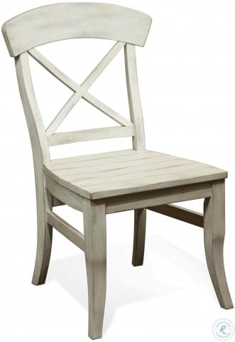Regan Farmhouse White X Back Dining Chair Set of 2 from Riverside