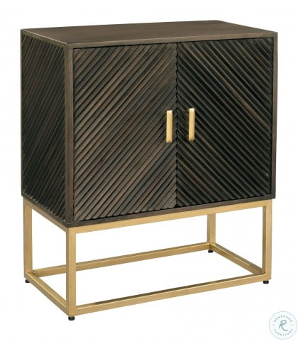 Brown And Gold Door Accent Chest From Hekman Furniture Coleman Furniture