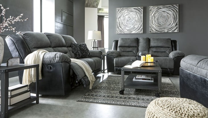 Earhart Slate Reclining Living Room Set From Ashley Coleman Furniture
