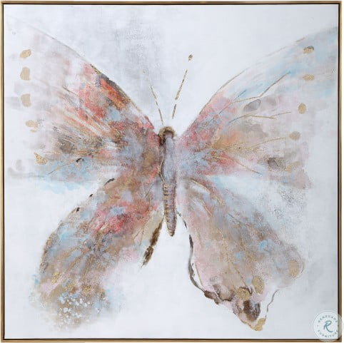 butterfly leaf antique gold