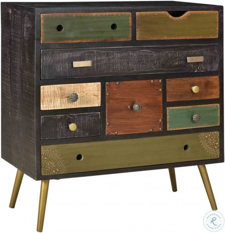 Midnight Multi Color 9 Drawer Chest From Coast To Coast Coleman