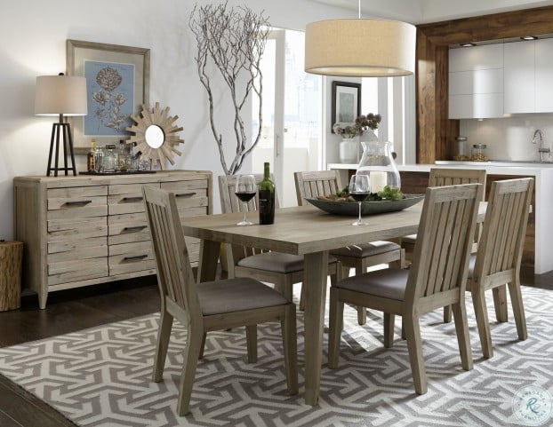 Casablanca Weathered Acacia Rectangular Dining Room Set From Casana Coleman Furniture