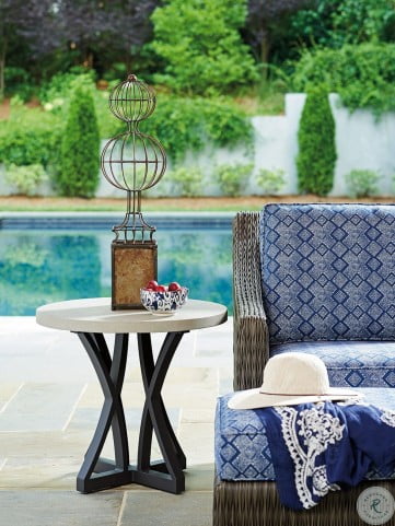 Cypress Point Ocean Terrace Aged Iron Outdoor Side Table From Tommy Bahama Coleman Furniture